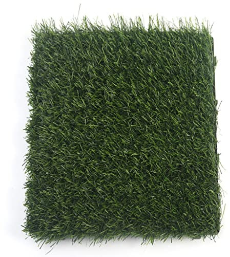 JEAMIS Tiles Interlocking Synthetic Turf Patch Grass Decoration Self-draining Dog Realistic Grass Mats for Outdoor Garden Lawn Patio
