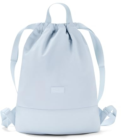 LARKSON Turnbeutel Damen & Herren Hellblau - No 7 - Rucksack Damen für Sport und Festival - Beutel Rucksack Klein mit Innentasche - Außentasche für Schnellzugriff