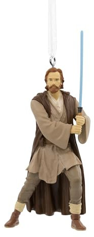 Hallmark Star Wars Obi-Wan Kenobi Christmas Tree Decoration - Resin Hanging Ornament, Gifts for Christmas