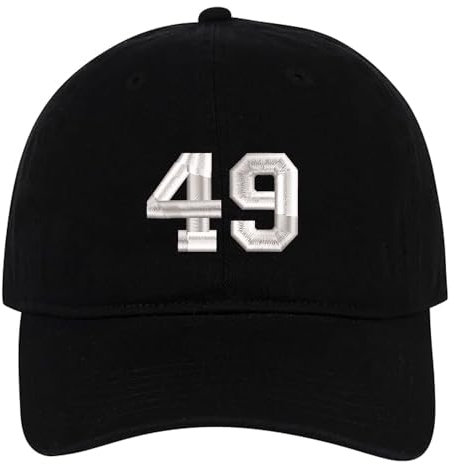 MIMAYIN 49 Baseball Cap Stickerei Basecap Baumwolle Verstellbare Reine Farbe Baseballmütze Sport Visier Hut für Herren Damen