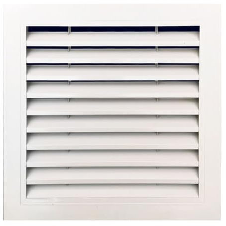 Rejilla de ventilación plana cuadrada para armario, zapatero, fregadero, etc. Rejilla de ventilación disponible en 13 tamaños (tamaño: 600 x 600 mm)