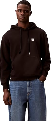 Calvin Klein Men's 400gsm Terry Badge Hoodie Lv04rc274g Sweatshirts