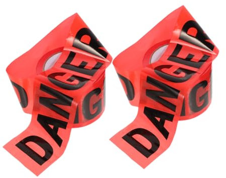 OKUMEYR Vorsicht Band Nicht Klebende Warnung Band Rolle 100m Länge Verwenden Für Halloween