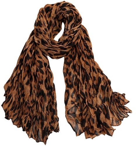 Schal Leo Tuch Paisley Damen - Eleganter Halstuch Premium Pflegeleichtes Schaltuch Damenschal 32250