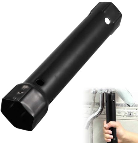 Rakiuty Llave de Tubo para Lavabo,Acero al Carbono Llave de Tubo,Herramientas De Instalación Y Reparación De Grifos,M34-40 Llave Tuerca Grifo,Llave DeTubo DeGrifo Duradera Y Multifuncional