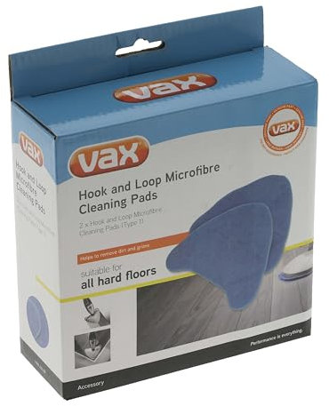 Masterpart Steam Cleaner Hook & Loop Microfibre Cleaning Cloth Pads Pack Of 2 To Fit Vax Bare Floor Pro Steam Cleaners 1-1-131448-00
