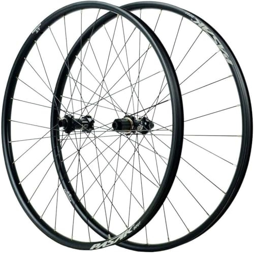 CUCKQUIC Mountainbike-Laufradsatz 26/27,5/29 Zoll Steckachse vorne 15x110 mm, hinten 12x148 mm, MTB-Laufrad 28 Loch, Aluminiumfelge, Center Lock Scheibenbremse, für 7-12-fach Kassette B,29in