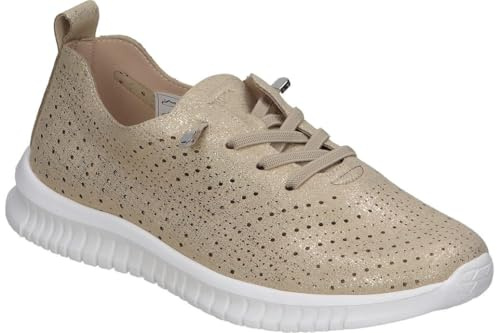 amarpies | Zapatos Planos Mujer – Zapato en Color Platino – Zapatos con Cordones – Estilo Casual – Versátiles – para Primavera – Modelo AOG28352-38