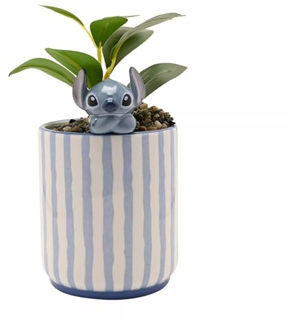 Widdop and Co Maceta Disney Stitch con puntada 3D y planta sintética
