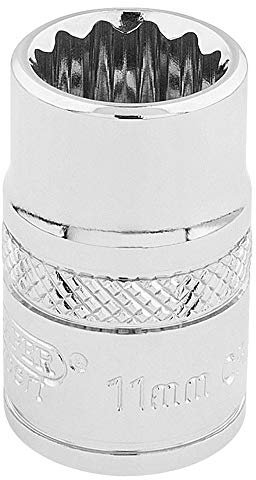 Draper 32771 3/8-Inch Square Drive 12-Point Hi-Torq Metric Socket, 11mm Size