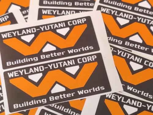 Weyland-Yutani Corporation Alien Aliens 3 – Set mit 6 PVC-Digitaldruck-Stickern, laminiert und UV-geschützt
