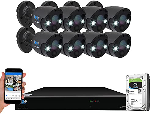 GW Security 5208CVI2400TVL2T 8-Channel 1080P 2 TB HDD DVR 2MP 2400 TVL HD System (Grey)