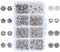 PH PandaHall 400pcs 8 Stile Tibetische Antik Silber Abstandshalter Perlen Blume Perlen Herz Perlen Tibetische Legierung Metall Perlen Abstandshalter für Armband Halskette Schmuck Herstellung, 5.5~7mm