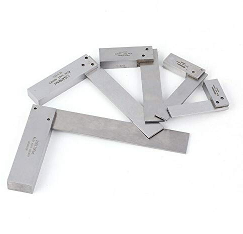 Vogueing Tool 90 Degree Engineers Steel, Square Ruler for Measuring Right Angle with Plastic Holder Box (100X63mm)