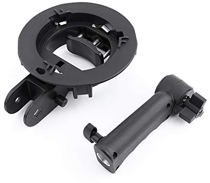 Handhalterung mit S-Typ-Halterung und Griff für Blitz-Softbox ， Ausgestattet mit einem Schirmloch Universal für den Bowens-Anschluss und kompatibel mit den meisten