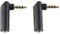 2PCS 3.5mm Audio Adapter 90 Degree Headphone Jack Adaptor for Headset, Tablets, MP3 Players, Game Controller, Speakers