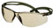 3M SecureFit 500 Schutzbrille, dunkelgrüne Bügel, Scotchgard Anti-Fog-/Antikratz-Beschichtung (K&N), hellbraune Scheibe, SF528SGAF-DGR-EU
