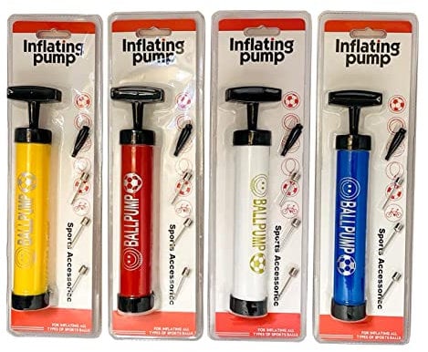 Koolbitz 2 Ball Pumps - Portable Air Pump Kit, Inflator Kit with 6 Needles and 2 Nozzles - Hand Pump for Football, Basketball, Volleyball, Rugby and Balloons - Lightweight Sports Inflator