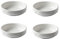 4x Keramik Dipschalen Snackschalen Kleine Schalen Set, Stapelbar Sauce Schüssel Gewürzschale Porzellan Tapas Schalen Set, Japanischen Stil Saucenschalen Für Tapas, Sushi, Sauce, Snack Und Soja (Weiß)