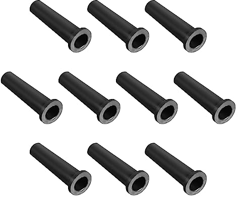 QUARKZMAN 7-4.5mm ID PVC Strain Cavo Manicotto 10pz Stivale Protezioni per Alimentazione Attrezzo, Flessibile, Cavo, Filo, Nero