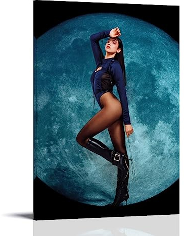 ELedvb Dua Lipa Future Nostalgia – The Moonlight Edition, Leinwand-Poster, dekoratives Gemälde, Leinwand-Wandposter und Kunstdruck, modernes Familienschlafzimmer-Dekor-Poster, 20 x 30 cm