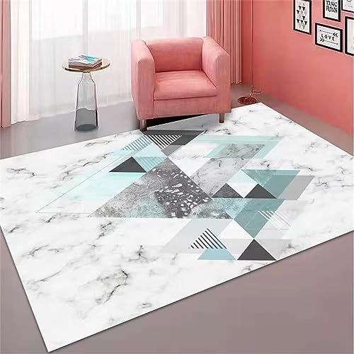 DJHWWD Auslegware Teppichboden Salon Auslegware Schlafzimmer rechteckiger Teppich Esszimmer weißer Teppich Wohnzimmer Bodenmatte Waschbare Teppiche 180X250CM