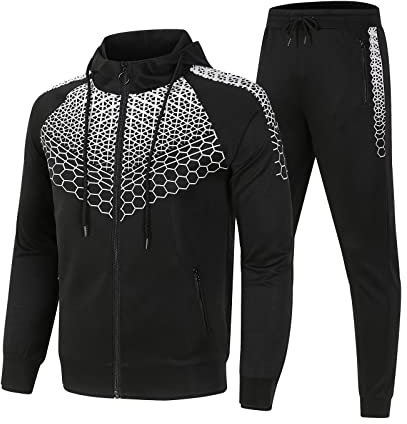 Jogginganzug Herren Set Trapstar Trainingsanzug Sets Herren/Damen 2023 Trapstar Anzug Sportswear Sets Herren/Damen 2 teilig Trainingsanzug Hoodies Sweatshirts mit Kapuze Und Taschen Sporthose