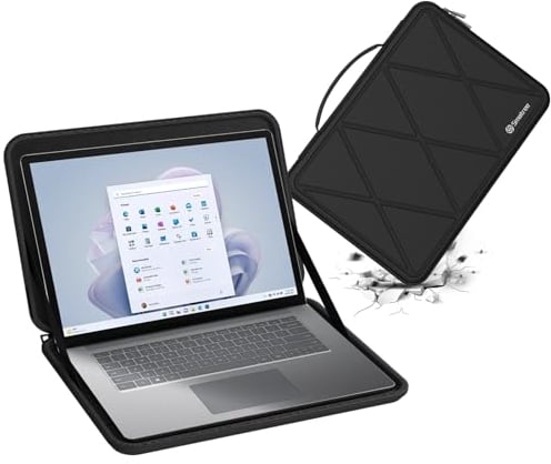 Smatree Hard EVA Protective Sleeve Case Compatible for 15 inch Microsoft Surface Laptop 5, for 15 inch Microsoft Surface Laptop 4 Anti-Shock Bag(X8266)