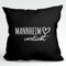 Huuraa Kissenbezug Mannheim verliebt Geschenk 40x40cm Black Baumwolle Mannheim Präsent