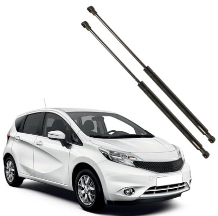 VHPNWJOB 2 stück Kofferraum Gasfeder Heckklappendämpfer für NIS-san Note (E12) Hatchback (2013/06-2019) Heckklappe Auto Gas Springs Stoßdämpfer Stützstangen