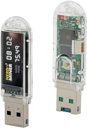 CEDER - Nerdminer V2 Mining Bitcoin BTC Miner leicht BTC Nerd Miner fertig montiert (Lottery Miner) (T-Dongle)