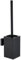 Toilet Brush and Holder, NSCMQSL Toilet Bowel Brush for Cleaning with Stainless Steel Handle,Space Saving for Storage Toilet Brush Wall Mount Square(Matte Black)