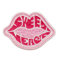 3 Pink Lip Lips Mouth Iron on Patch 45x32mm (AP012)