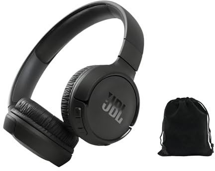 JBL Tune 570BT - Wireless Bluetooth - On-Ear Headphones - Pure Bass Stereo Sound - Black - Includes Storage Pouch