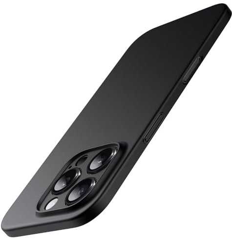 JETech Ultra Slim Case for iPhone 16 Pro 6.3 Inch, Camera Lens Full Protection, Lightweight Matte Finish PP Hard Minimalist Cover (Black)