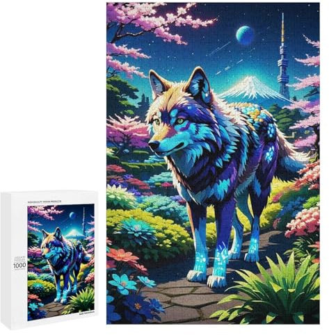 1000 Pieces Jigsaw Puzzle for Adults - Colorful Animals Awe-Inspiring Puzzles Rose Art Family Posters Funny Challenging Puzzle Perfect for Game Nights