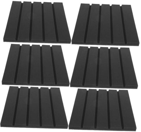 TOYANDONA 6 Pièces Coton d'isolation phonique panneau insonorisant adhésifs insonorisés panneaux acoustiques panneau acoustique panneaux d'isolation acoustique mousse insonorisante