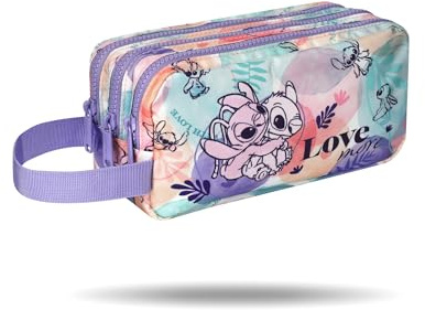 Coolpack Federmäppchen mit 3 Reißverschlüssen, Pastellfarben, bunt, Schulmäppchen