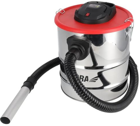 Dedra Kaminstaubsauger mit HEPA-Filter 1200W, 20 l Tank 19kPa, Gewicht 5,1kg, Turbine für 26500/min Volumenstrom, Betriebstemperatur von bis zu 60°C, Ausblasfunktion