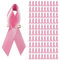 MOVAWAKY Lot De 100 Broches, Ruban Octobre Rose Broche cancer du sein avec ruban en satin Sensibilisation Au Cancer Du Sein Broche éPingle à Nourrice Pour Hommes