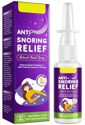Schnarchstopper, Anti Schnarch Spray, Schnelle Hilfe Bei Schnarchen, Nasenspray Für Freie Atemwege & Besseren Schlaf 30ml (1PCS)