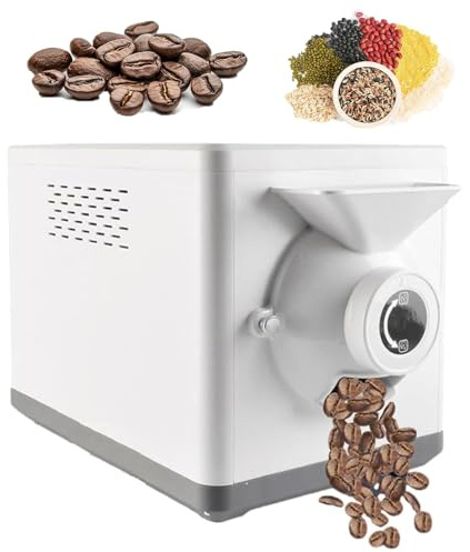 Tostadora eléctrica de granos de café, máquina tostadora de café profesional, temperatura ajustable, ideal para uso doméstico, cafeterías y para tostar granos de café y otros cereales.