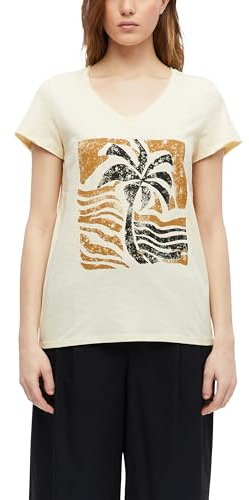 s.Oliver Damen 2178618 T-Shirt mit Frontprint (1er Pack)