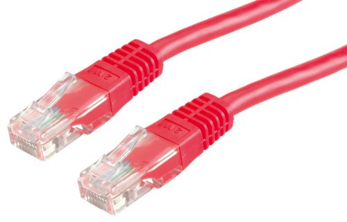 VALUE Cordon LAN Cat 6 | Câble réseau UTP Ethernet avec connecteur RJ45 | rouge 1 m