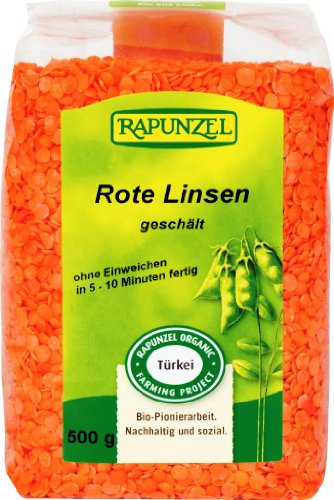 Rapunzel Bio Linsen rot, 4er Pack (4 x 500g) - BIO