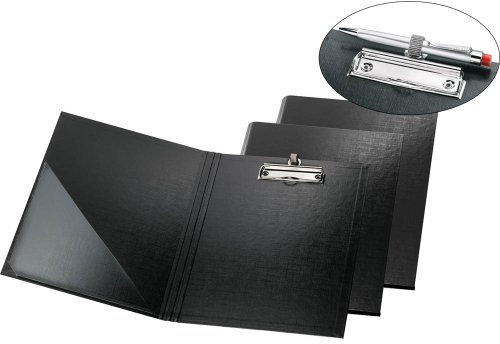 FALKEN Klemmbrettmappe mit Stiftehalter schwarz