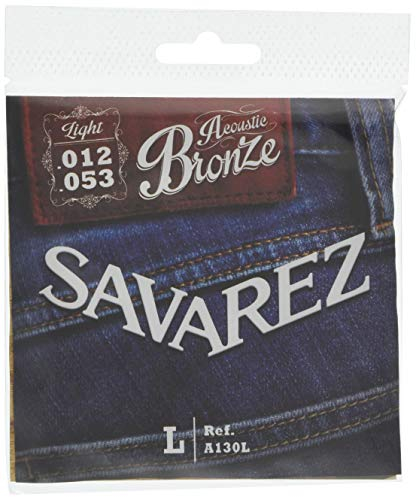 Savarez A130L Jeu de cordes pour guitare acoustique bronze