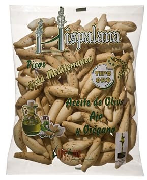 Picos Con Aceite De Oliva Ajo Y Orégano Hispalana 200G