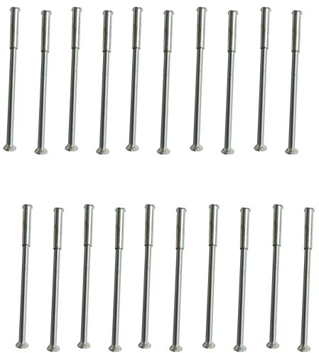 Fasteners-Store 20 M3-Verbindungsschrauben und Schraubenhülsen, zur Fixierung von Türgriffen, Knäufen, usw. (Silber, 3 mm x 20 mm)