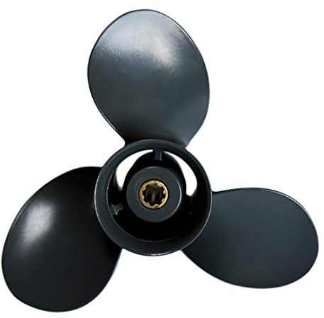 Flish Propeller OEM-Aluminium-Außenbord-Propeller passend für Honda-Motoren 8–20 PS, 8 Zähne Verzahnung, rechts (9 1/4 x 9)